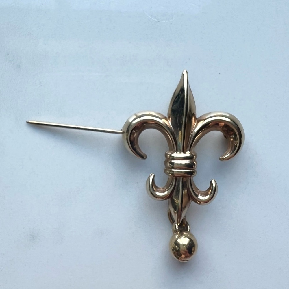 Fleur de lis, Pin ~ Vintage ~ Gold Fill 1/20 12KT GF